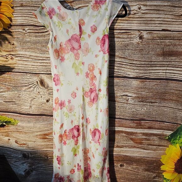 My Michelle dress women's/girls check measurements 18.5 floral print pre-owned - Picture 3 of 9